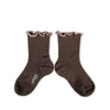Ambre - Lettuce Trim Pointelle Merino Wool Socks