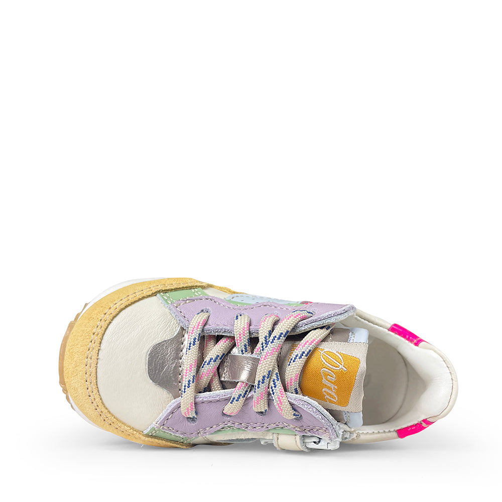 Runner oker met roze