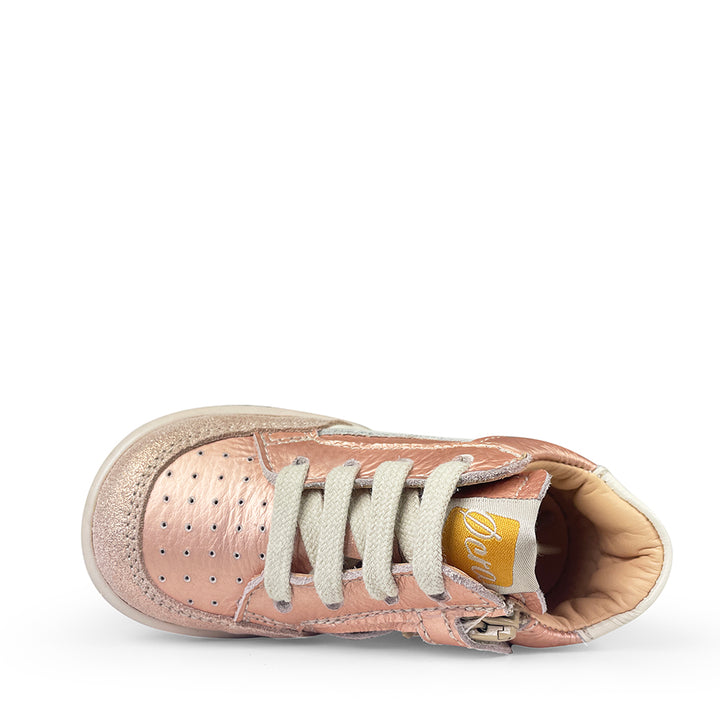 Sneaker roze wit en glitter