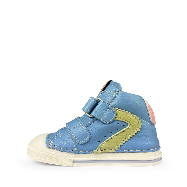 Sneaker blauw met groen