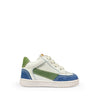 Witte sneaker met blauw