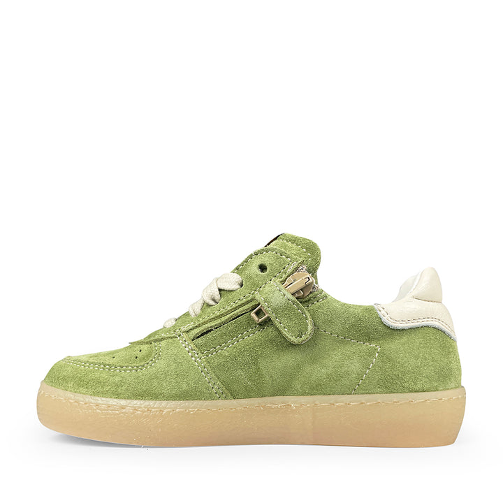 Sneaker groen met wit