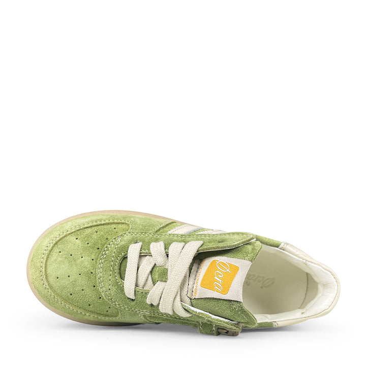 Sneaker groen met wit