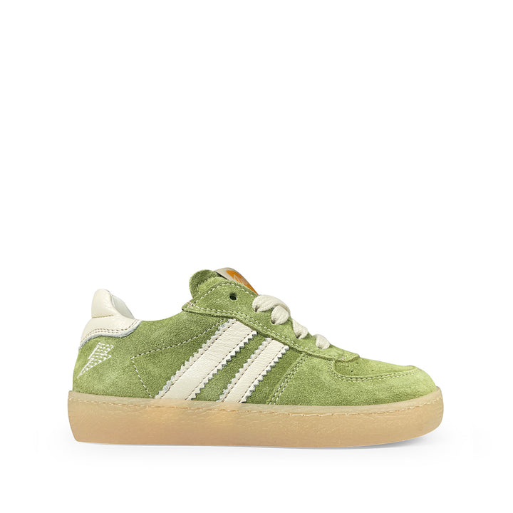 Sneaker groen met wit