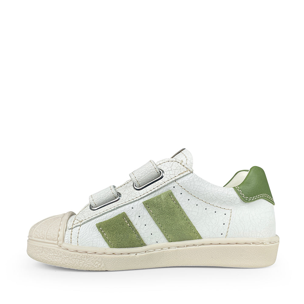 Sneaker wit met groen