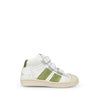 Sneaker wit en groen met velcro