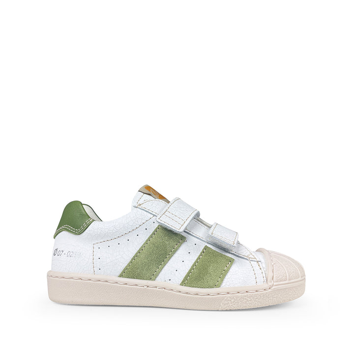 Sneaker wit met groen