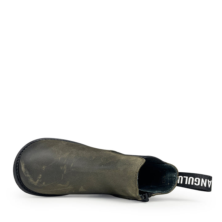 olijfgroene Chelsea boots kinderschoenen