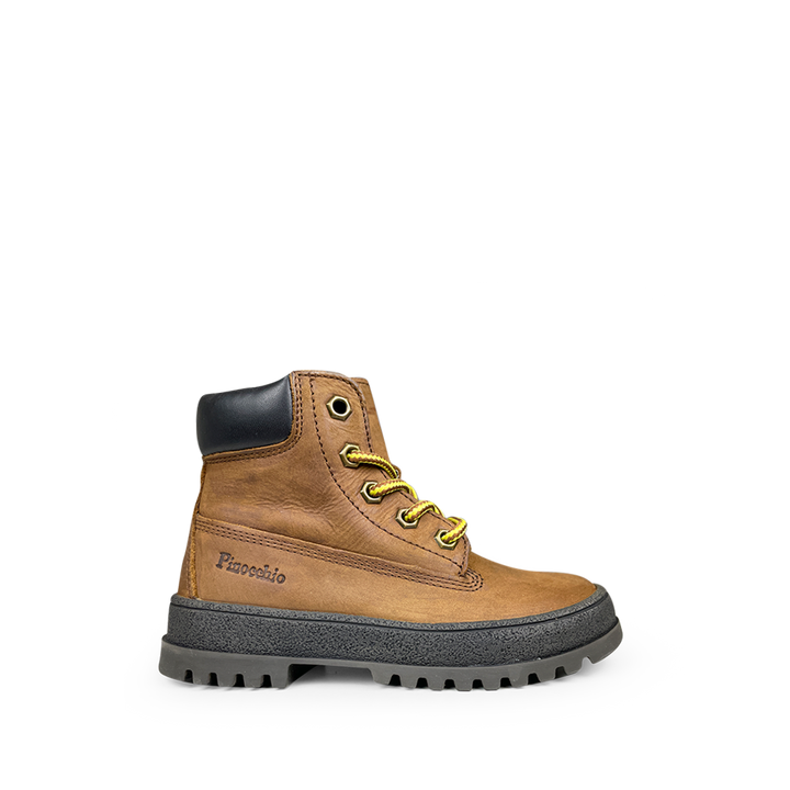 Stoere donkerbruine bottine