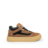 Bruine sneaker met zwart