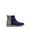 Laars donkerblauw en glitter
