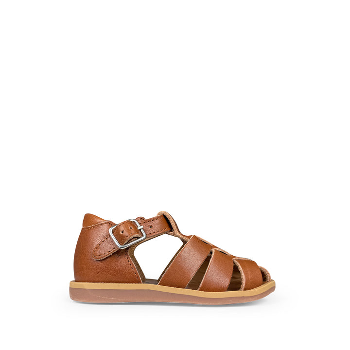 Gesloten sandaal camel