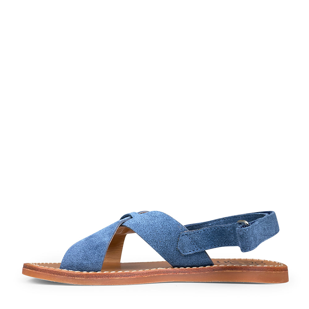 Sandal beach stitch cross camel