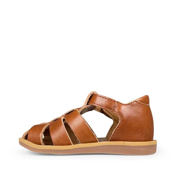 Gesloten sandaal camel