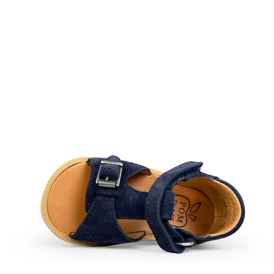 Sandal cognac and multicolor