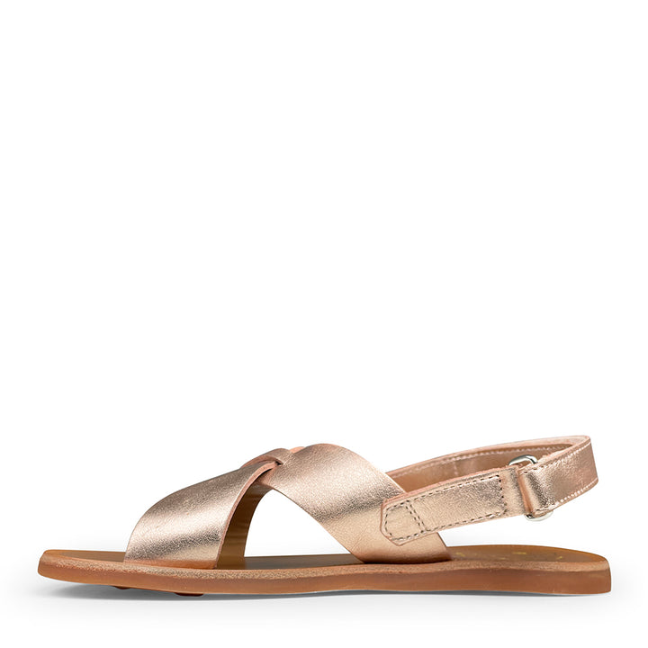 Sandal beach stitch cross camel