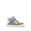 Stoere sneaker met blauw en roze