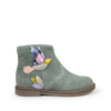 Groene nubuck laars met colibri