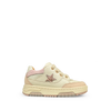 Beige sneaker met roze