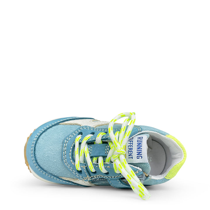 Runner blauw wit