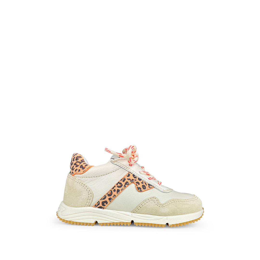 Runner beige oranje leopard