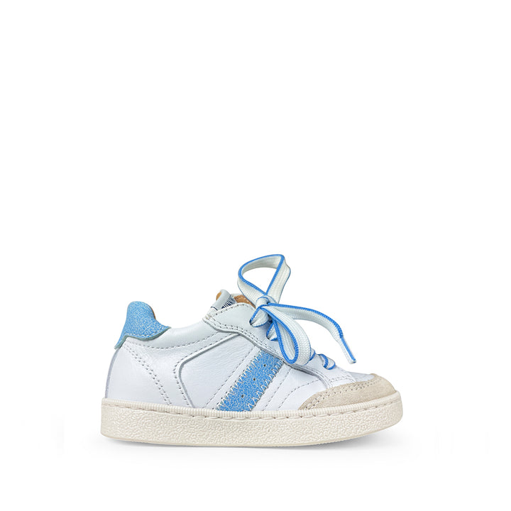 Sneaker wit blauw