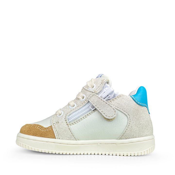 Sneaker wit blauw