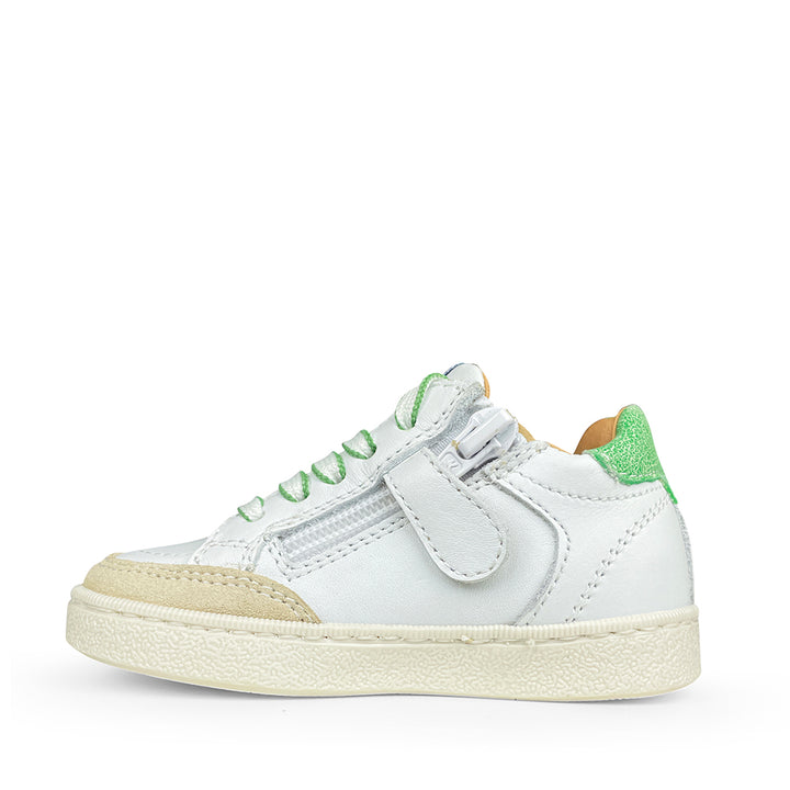 Sneaker wit groen