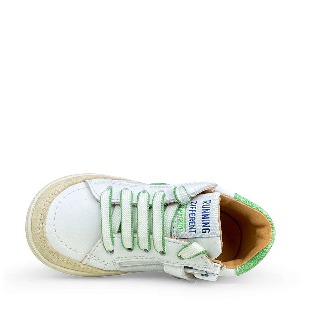 Sneaker wit groen