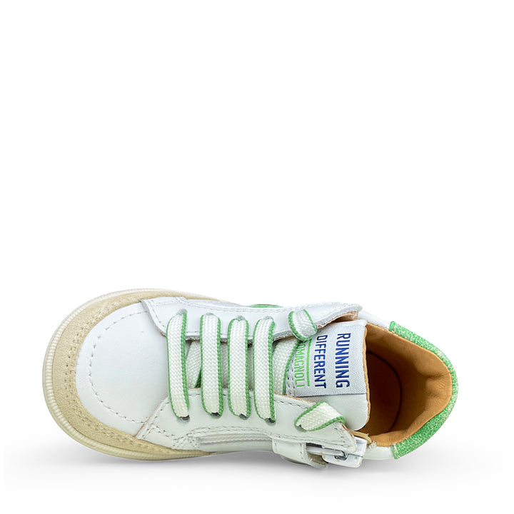 Sneaker wit groen