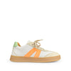 Sneaker wit oranje groen