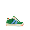 Sneaker groen, blauw en wit