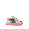 Sneaker platinum en roze