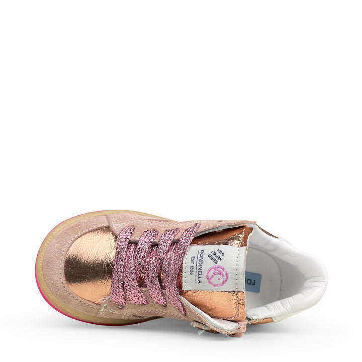 Sneaker metallic roze