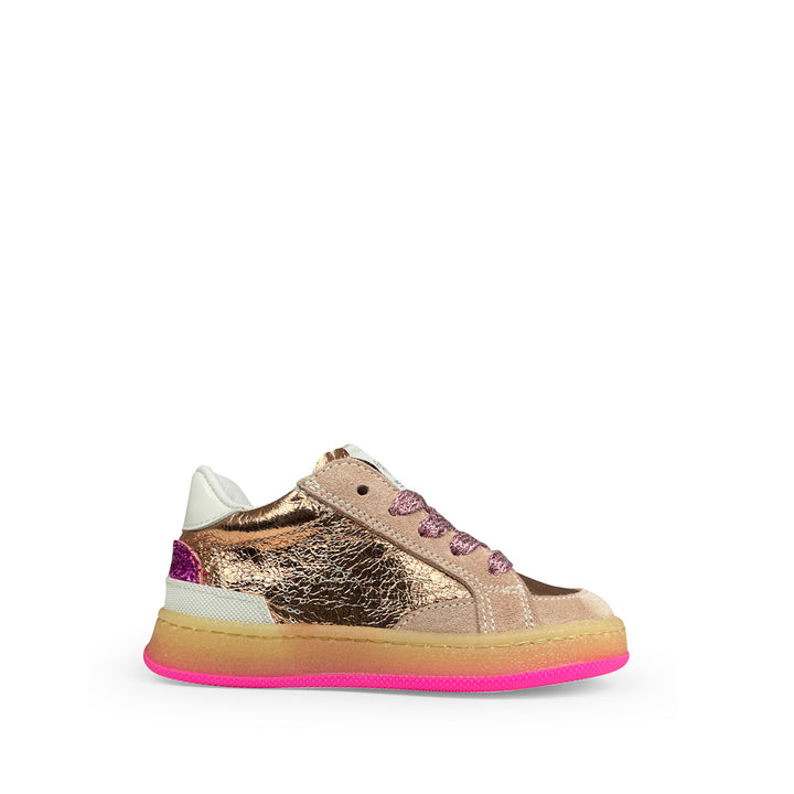 Sneaker metallic roze