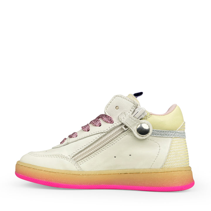 Sneaker wit met roze ster