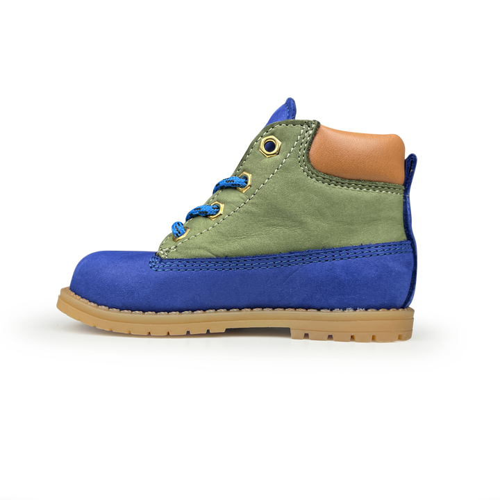 Veterbottine blauw en groen