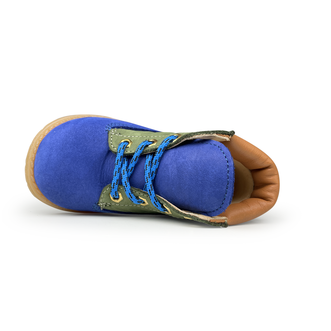 Veterbottine blauw en groen