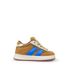 Sneaker bruin en blauw
