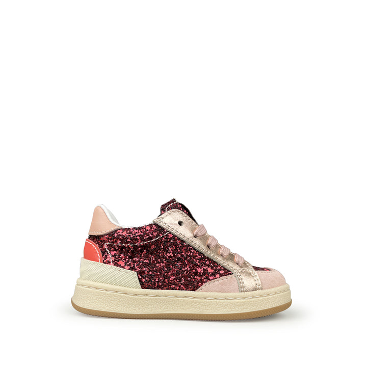 Roze glittersneaker