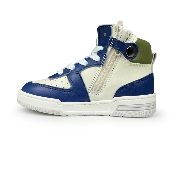 Sneaker blauw, rood en groen