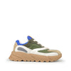 Sneaker groen, wit en bruin