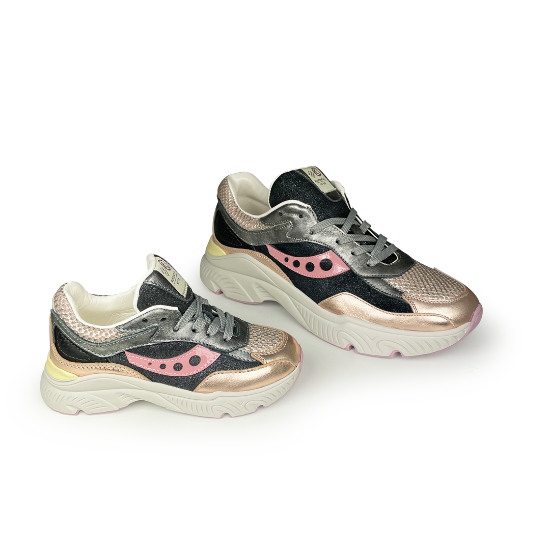 Runner roze en grijstinten