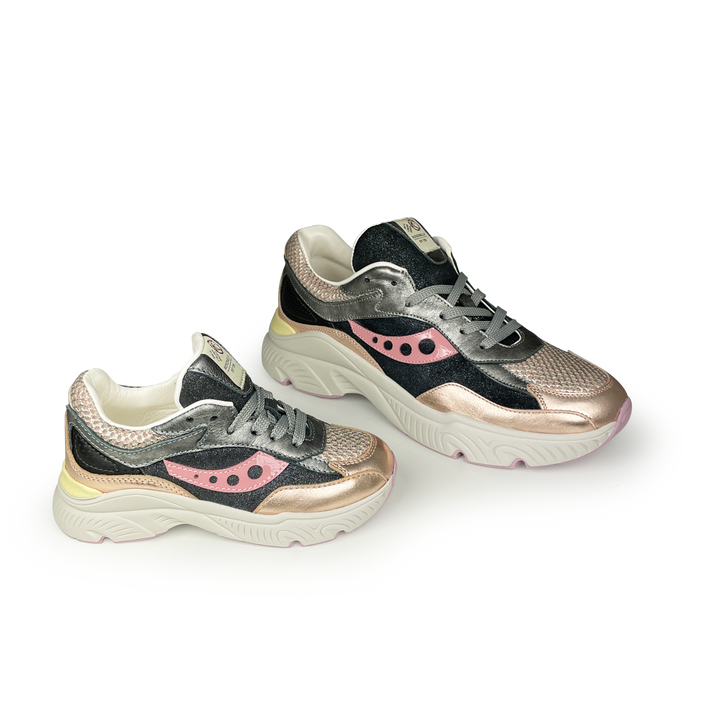 Runner roze en grijstinten