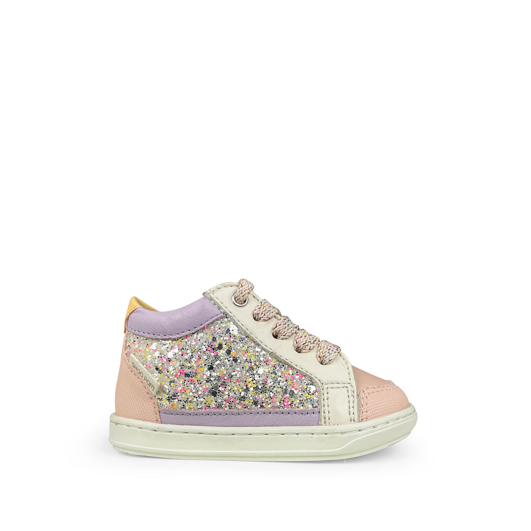 Sneaker roze lila glitter