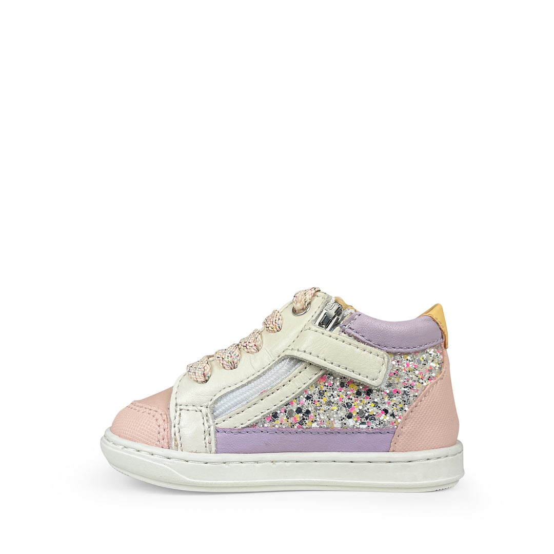 Sneaker roze lila glitter