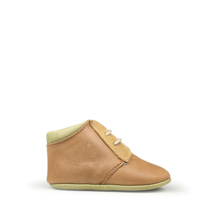 Prestapper in brown with print in leo
