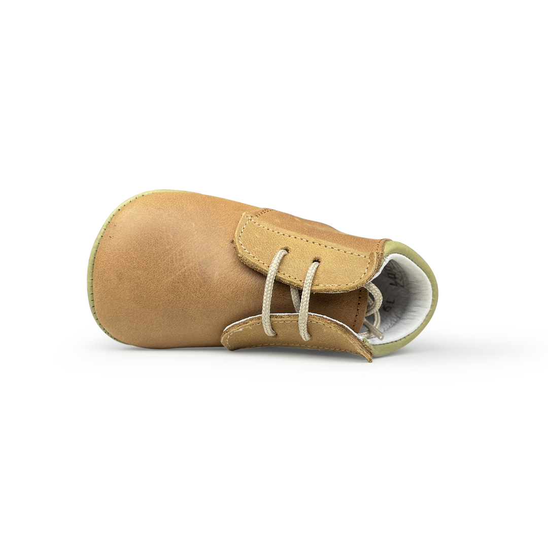 Prestapper in brown with print in leo