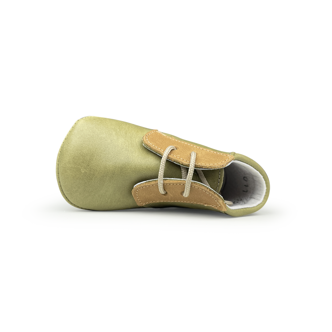 Prestapper in brown with print in leo