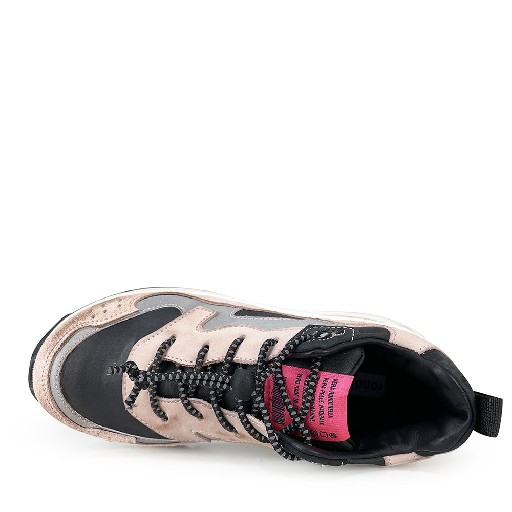 Rondinella trainer Pink sneaker with black